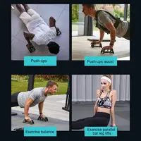 Pushup Bar Muscle Exercise Tool Ergonomic H-Shaped Push Up Bars Muscle Strengthening Tool For Home Gym Travel Fitness - Image 5