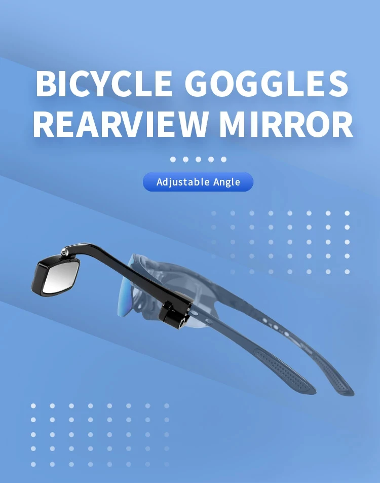 Description Picture 2 of itemRrskit Bicycle Goggles Rearview Mirror Cycling Sun Glasses Rearview Mirror Wide Range Reflector Adjustable Bike Back Sight