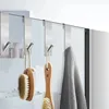 Stainless Steel Over Glass Door Shower Door Back Shower Towel Rack S-Shape Bathroom Bathrobe Hanger Holder Hooks 4