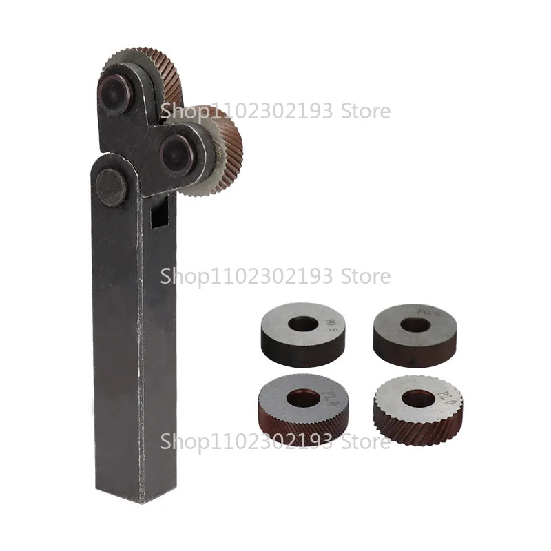Dual Wheel Knurling Tool Kit 7pcs Pitch 0.5mm 1mm 2mm Lathe Cutter Wheel Knurling Tool Set