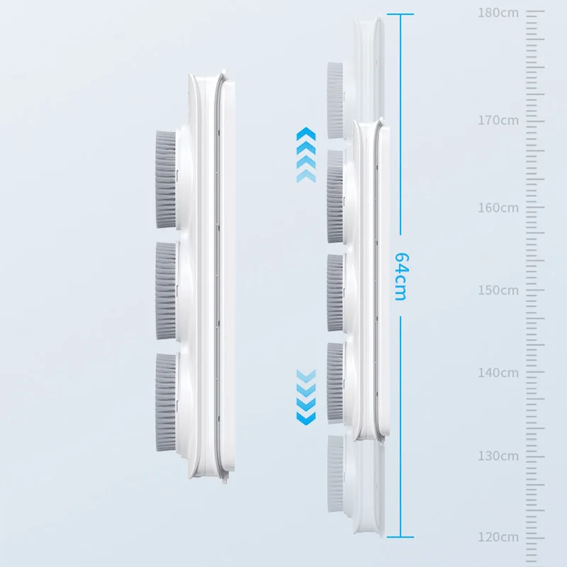 Electric Body Brush Back Scrubber, Wall-Mounted Body Brush with Soft Bristles, Rechargable Shower for Cleansing