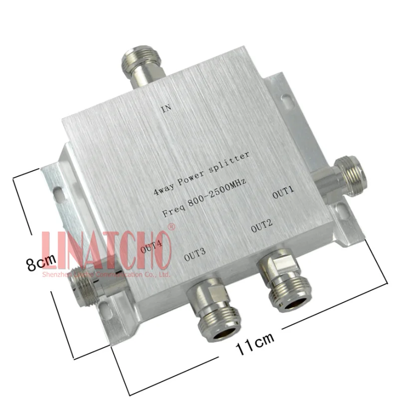 4 Vie N Tipo Femmina Gsm 3G 4G Wifi 800-2500Mhz Ripetitore Ripetitore Ripetitore Di Potenza A Microstrip Divisore