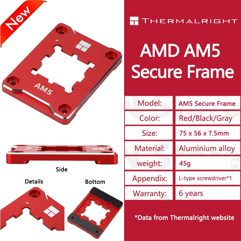 Thermalright Lga17xx-bcf Intel12 Geração Cpu Dobra Correção Fixação Fivela Lga1700 1800 Fivela Fix Substituto Cnc Alumínio - Imagem 3