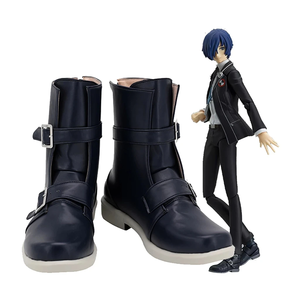 Yuuki Makoto Scarpe Cosplay Persona 3 Yuuki Makoto Stivali Carnevale Accessori Cosplay Stivali Scarpe Su Misura Accessori Puntelli