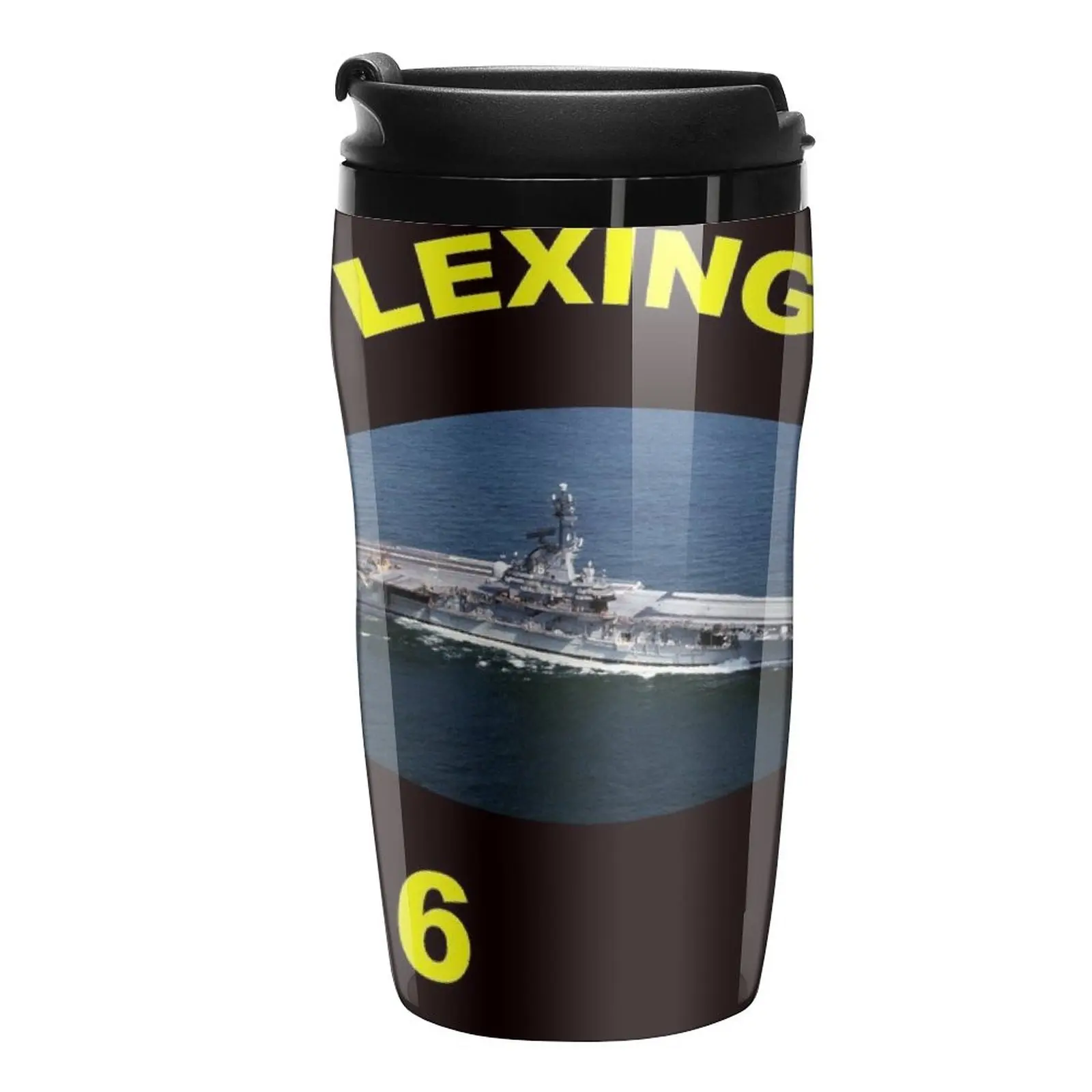 

New CV-16 USS Lexington At Sea (for dark colors) Travel Coffee Mug Coffee Cup Set Nespresso Cup Coffee Set