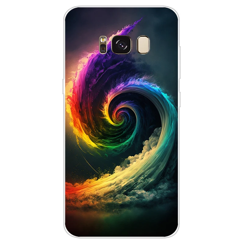 Фото Мягкий чехол из ТПУ для телефона Samsung Galaxy S8 Plus, защитный чехол с тигром для телефона, чехлы для Samsung Galaxy S8 Plus, лучший №2