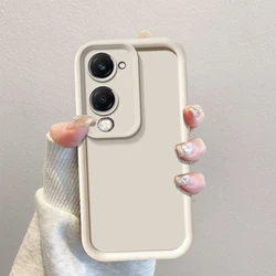 Shockproof Matte Back Cover with Skin Feel for vivo Y04  4G (Tyjt white)