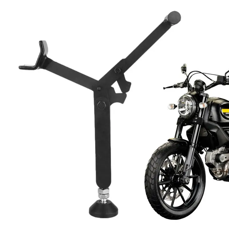 

Motorcycle Wheel Lift Stand Portable Single Sided Padock Stand Portable Motorcycle Lift Stand Jack Height Adjustment Wheel Stand