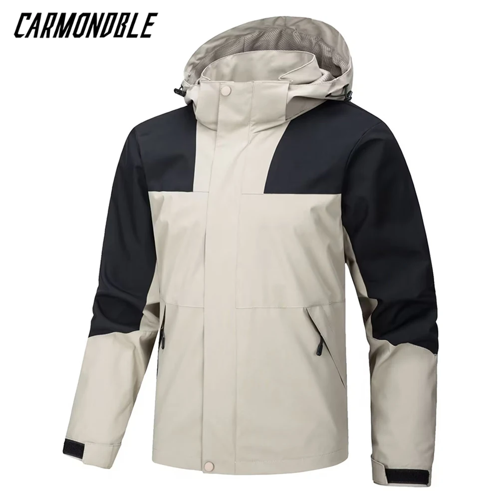 CARMONDBLE Men's Outerwear Mountain Bike Waterproof Coat Cycling Jacket Road MTB Bicycle Clothing Jaqueta Corta Vento Masculino