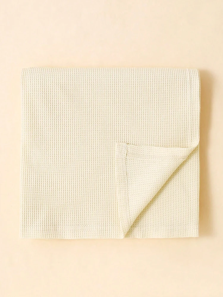 1 piece of baby girl newborn blanket wrapped in pure cotton, soft and cute solid color children's accessories
