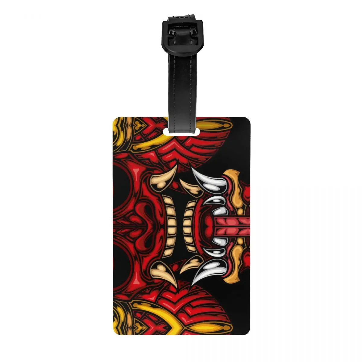 

Hannya Barong Luggage Tag for Suitcases Fashion Japanese Samurai Demon Monster Oni Baggage Tags Privacy Cover ID Label