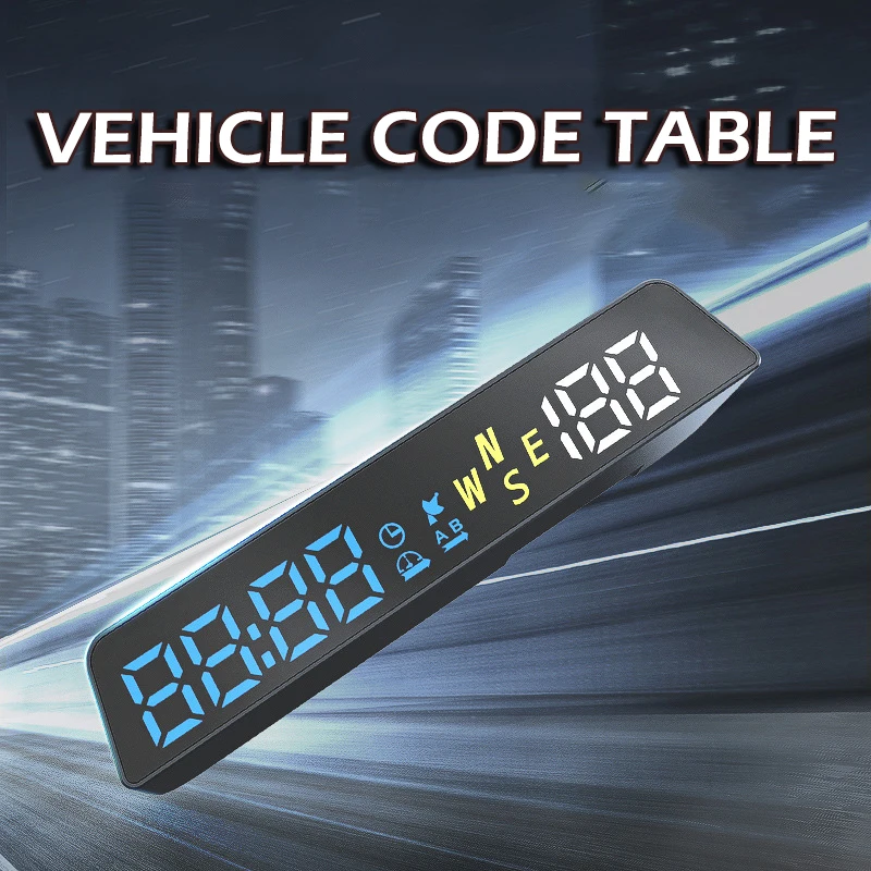  ڵ ӵ,    ÷, ȭ  LED GPS HUD ׼, 1 Ʈ