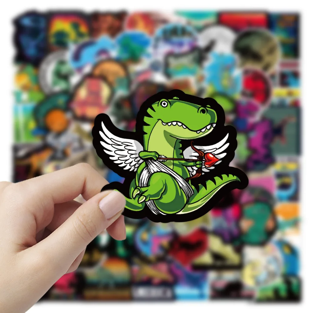 100Pcs/Pack INS Cartoon Cute Kawaii Dinosaur Stickers PVC