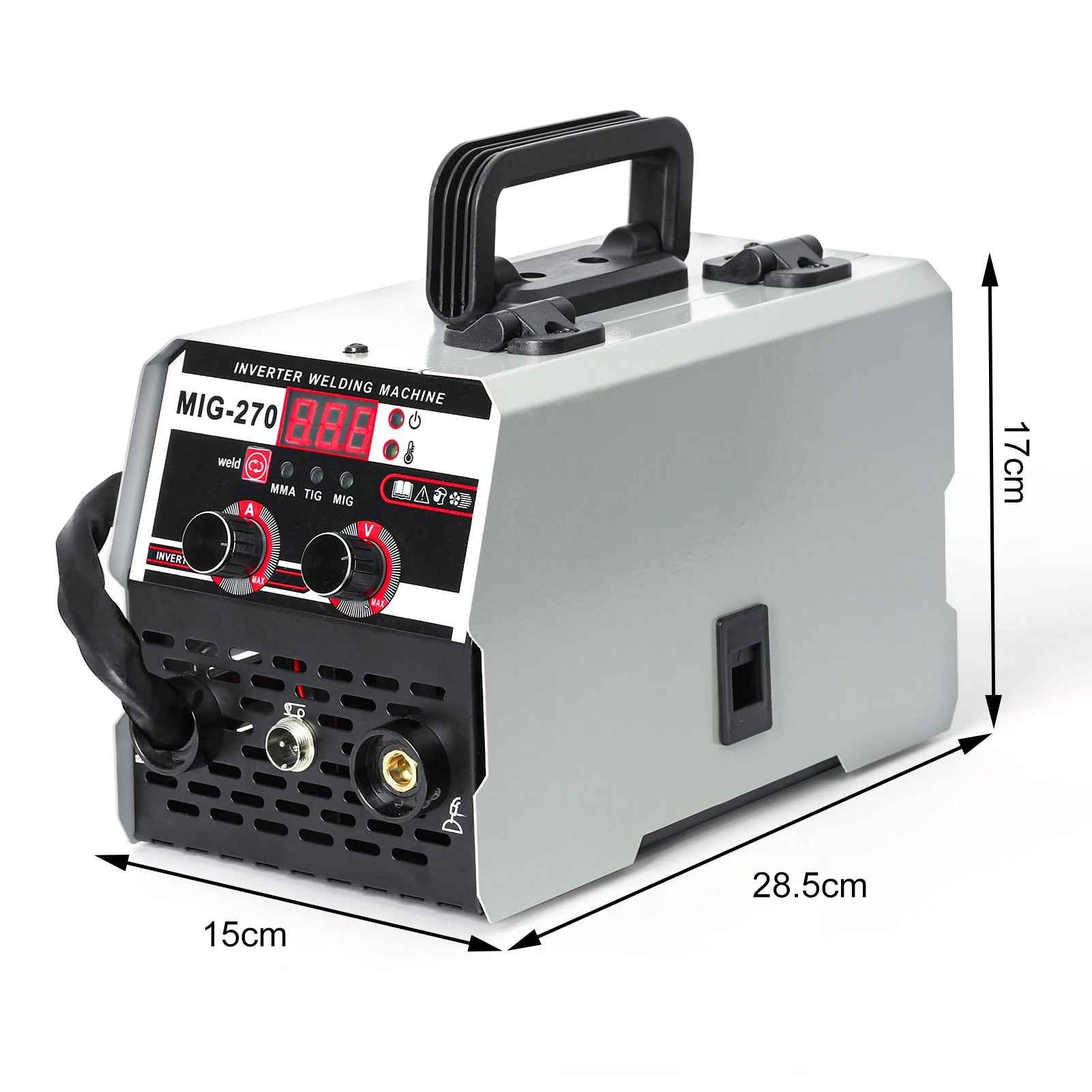3 in 1 MIG Welder Inverter, LED Digital Display MIG Welder, TIG Welding Machine, Gasless Welder, Multi Process Welding