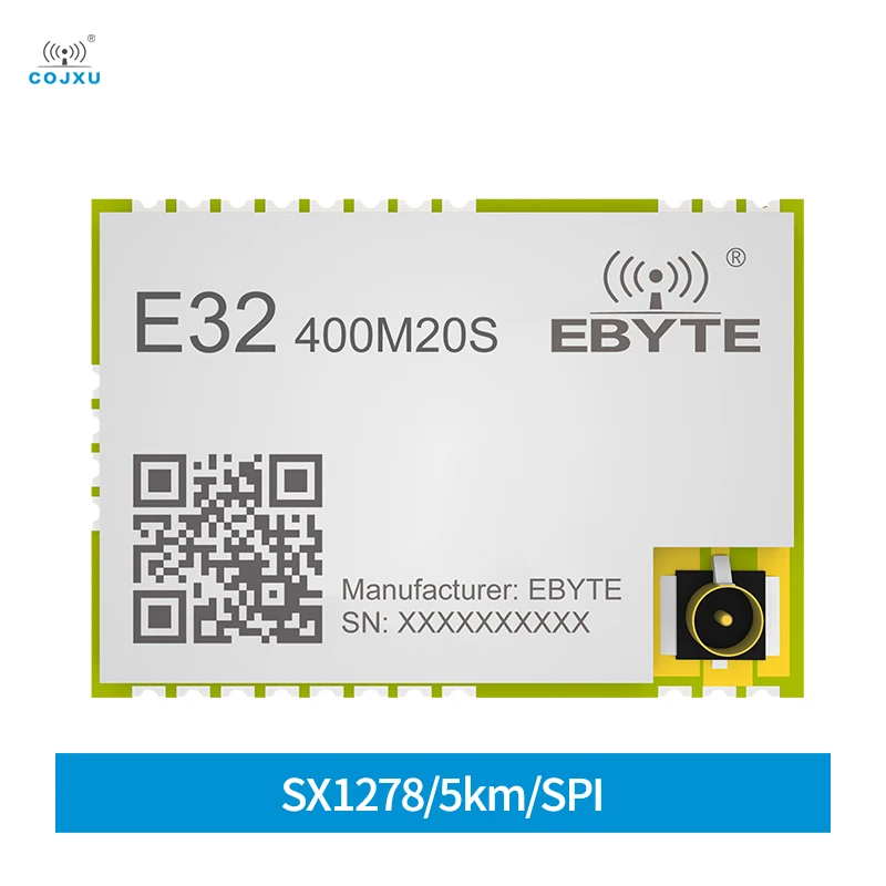 COJXU SX1278  SPI Long Distance 5KM Low Power 20dBm 410/493MHz SMD LoRa wireless module For smart homes E32-400M20S cojxu si4438 rf module 433 470mhz spi 2 5km distance 20dbm half duplex smd integrated transceiver receiver e30 400m20s 4438