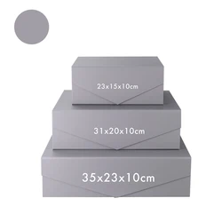 Elegant Magnetic Lid Gift Box for Special Occasions and Celebrations (GRAY)