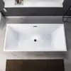 67" Oil-Rubbed Bronze Bathtub Non-Slip Design High Quality Acrylic Construction Chic Style Easy Clean & Maintenance Durable 5