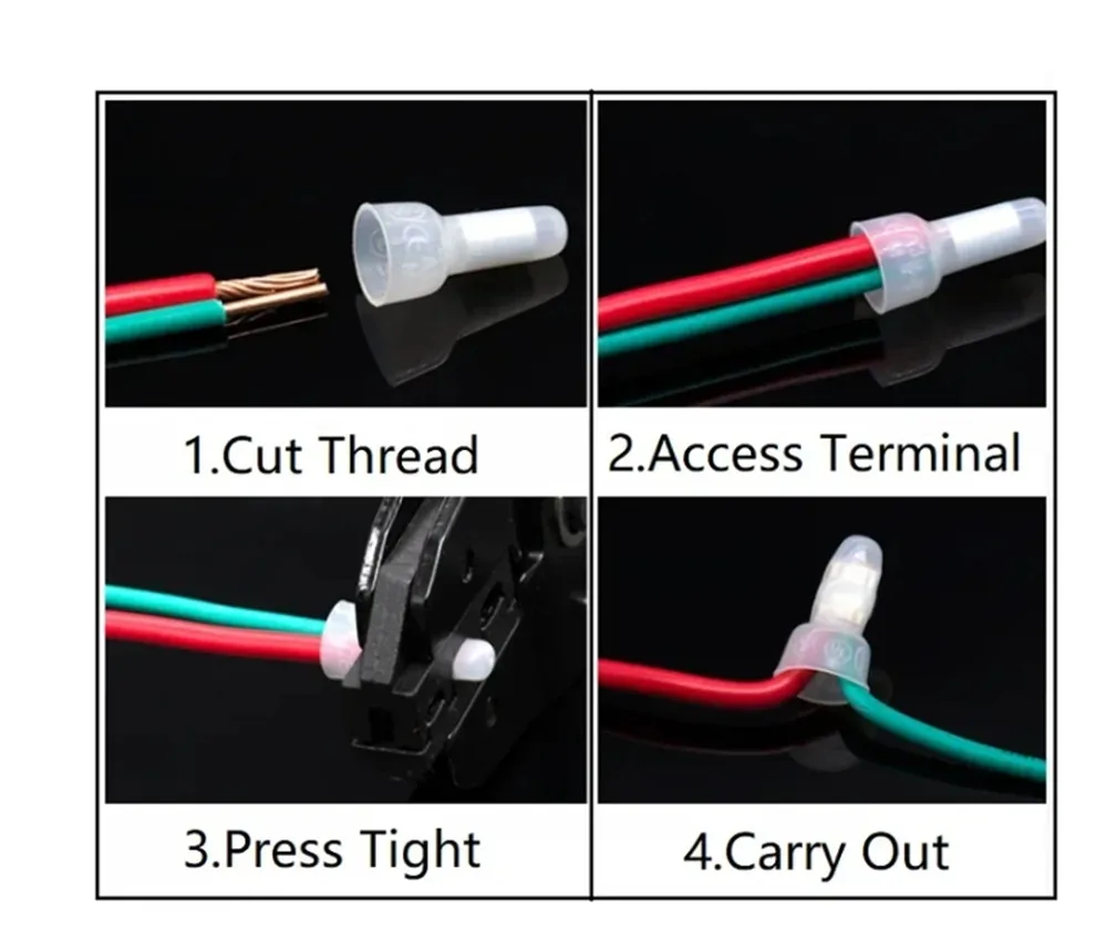 50/100/500/1000 PCS CE1 CE2 CE5 Closed End Crimp Caps Electrical Wire Cable Terminals Connectors images - 6