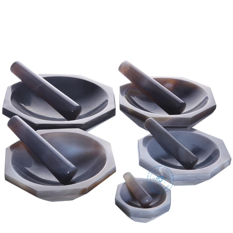 What Is Mortar And Pestle Natural Agate Mortar And Pestle Set - 120mm (4.7") Grinding Bowl For Labs & Herbs Mortar And Pestle Lab