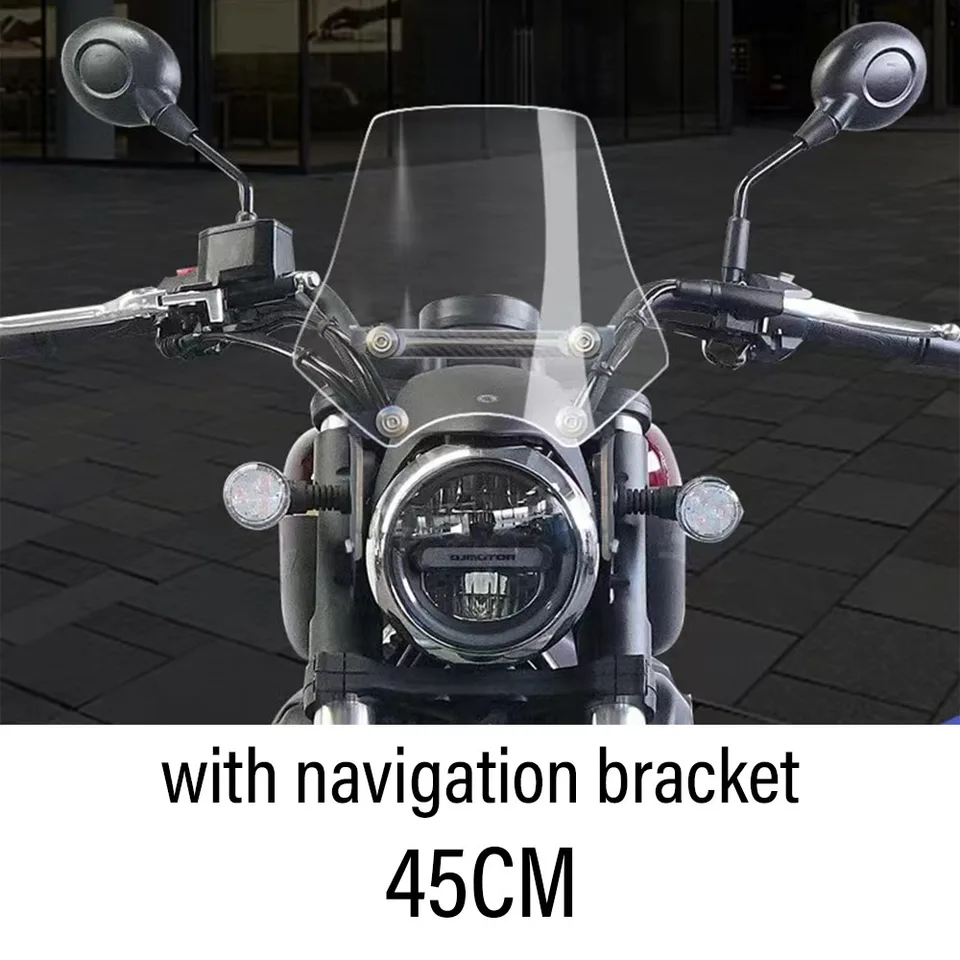 HaoFuwu-pare-brise Moto Déflecteur De Vent PC De Pare-brise De Moto