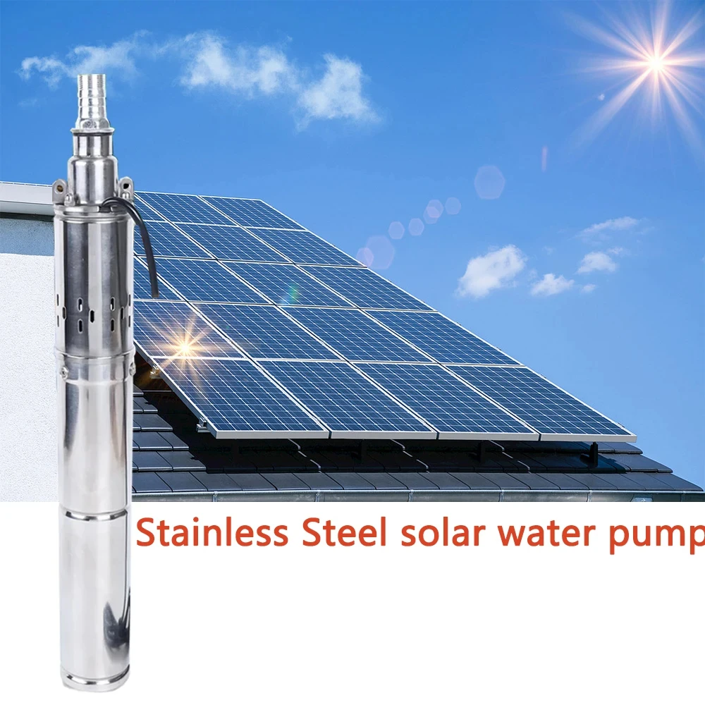HURRISE Pompe submersible solaire 12V DC à aimant permanent avec
