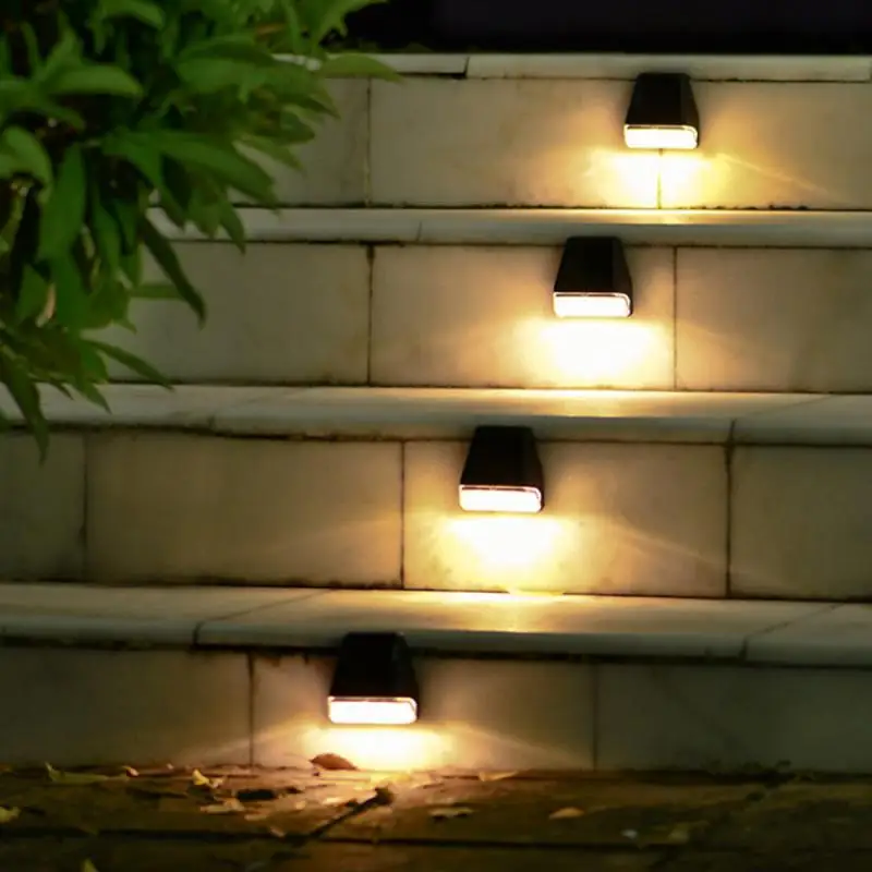 Solar Lamp Porch Lights Waterproof LED Wall Lamps Decor Outdoor Garden Stair Fence Patio Luminous Wall Washing Lamp Lighting solar garden lights led wall light