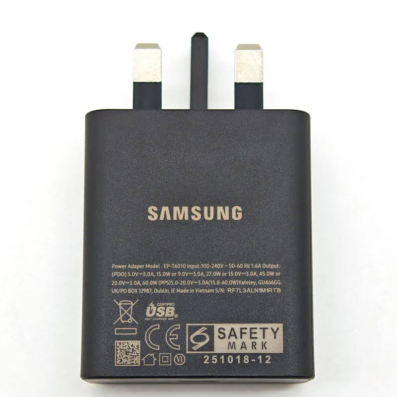 Super Fast Charge 60W UK Plug Charger with PD Technology