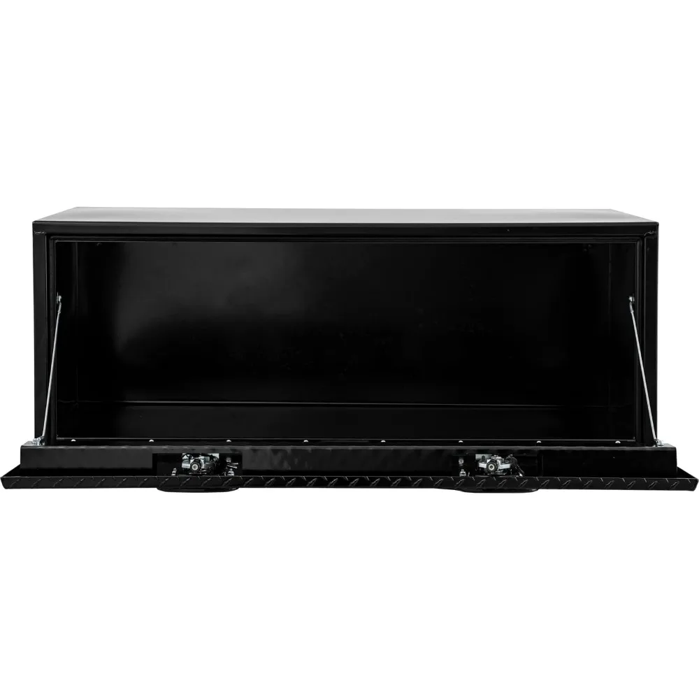 1702510 Black Steel Truck Tool Box With Aluminum Diamond Tread Door, 18 x 18 x 48 Inch, Made In The USA, Truck Box 4