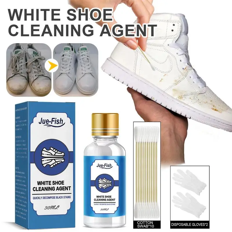 

White Shoe Cleaner Shoe Whitener Sneaker Cleaner Liquid Effective Remove Stains White Tennis Shoe Cleaner Kit for white shoes