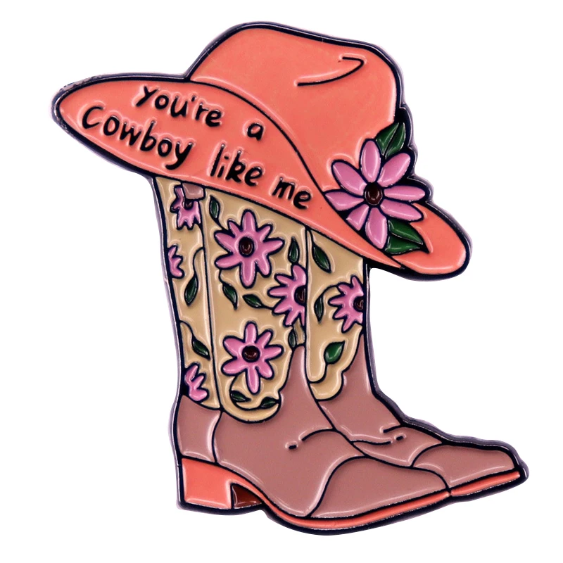 

A2981 Cartoon You’re a cowboy like me Lapel Pins for Backpack Enamel Pin Brooches on Clothes Metal Badges Jewelry Accessories