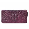 Crocodile Pattern Genuine Leather Woman Wallet Large Real Cow Leatther Purse Luxury Alligator Ladies Clutch Bag 4