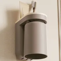 Support de rangement innovant pour brosse à dents, 1 pièce, sans trou, léger, de luxe, tasse de bain de bouche, tasse de brosse, organisateur mural de salle de bain pour Couple 2