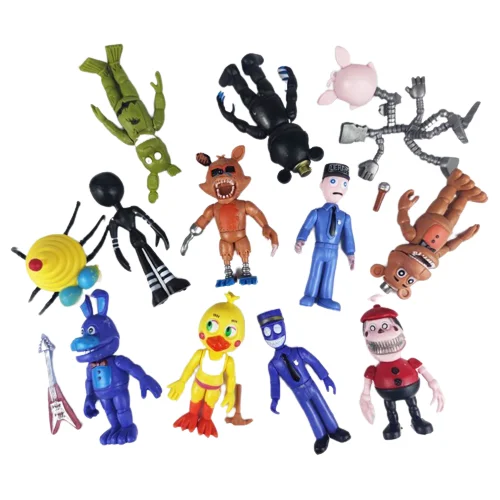 12pcs New 10 cm Five Night At Freddy Action Figure Bonnie Fnaf Freddy  Fazbear Bear Anime Doll Pvc Freddy Toys Juguetes Kids Toys - AliExpress