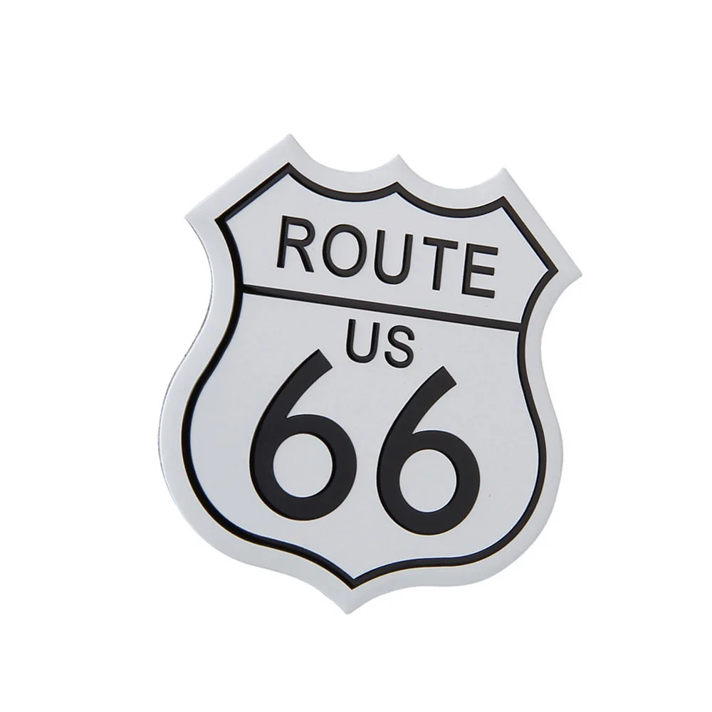 Route 66 Logo Per Chevrolet Cruze Jaguar Lexus Car Fender Adesivi Laterali Adesivi Paraurti Posteriore Porta Posteriore Logo Auto Badge