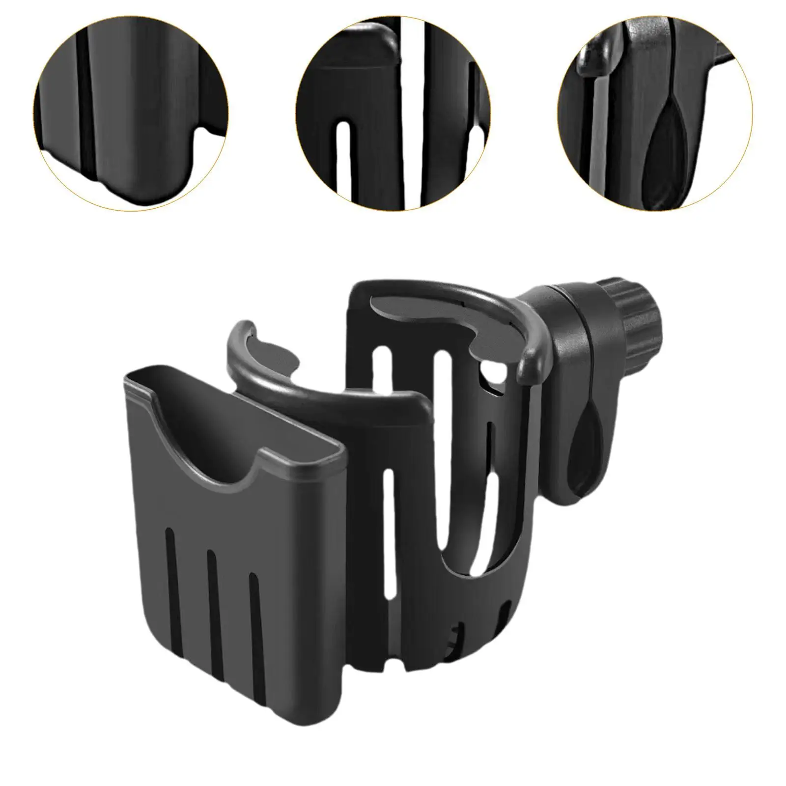 Stroller Cup Holder Versatile Impact Resistant Organizer Bottle Rack Drink Holder for Bicycle Pushchair Tricycle Buggy Coffee Stroller Cup Holder Versatile Impact Resistant Organizer Bottle Rack Drink Holder for Bicycle Pushchair Tricycle Buggy Coffee