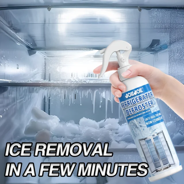 Dégivreur de réfrigérateur de grande capacité de 200ML, fondeur de glace de congélateur domestique, opération facile, sûr et doux, adapté aux appareils ménagers 1