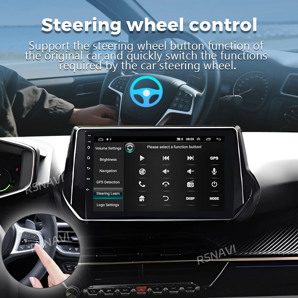 Autoradio Android 16 con Carplay per Peugeot 2008 208 2019 2020 2021 2022, Navigazione GPS, Lettore Multimediale, Stereo WIFI+4G DVD - Image 6