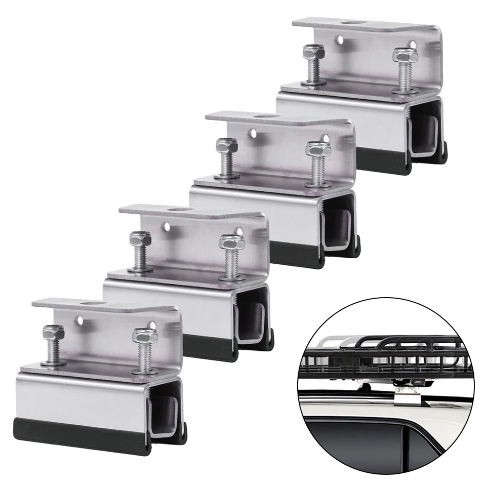 Kit De Montage Toit En Acier Inox 304 Pour Fourgon - 4 Pièces, Pour Galerie, Coffre, Panneaux Solaires - Universel - 4