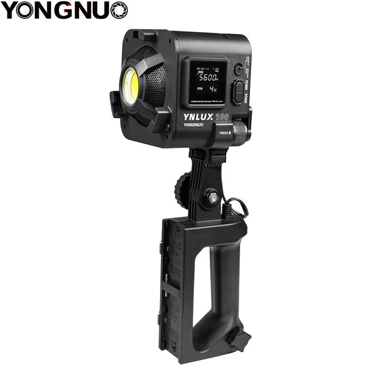 Yongnuo 배터리 핸들 적용 가능한 NP-F 시리즈 / Y 시리즈 YNLUX100 YNLUX100pro YNLUX100 PRO YNLUX200 YN150 YN150S LED 라이트