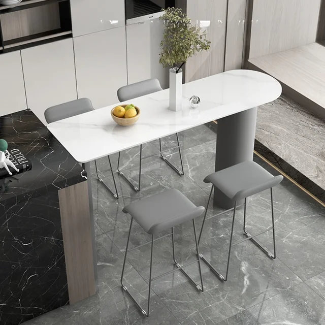 상업 공간을 위한 세련되고 다기능적인 카운터 모바일 바 테이블