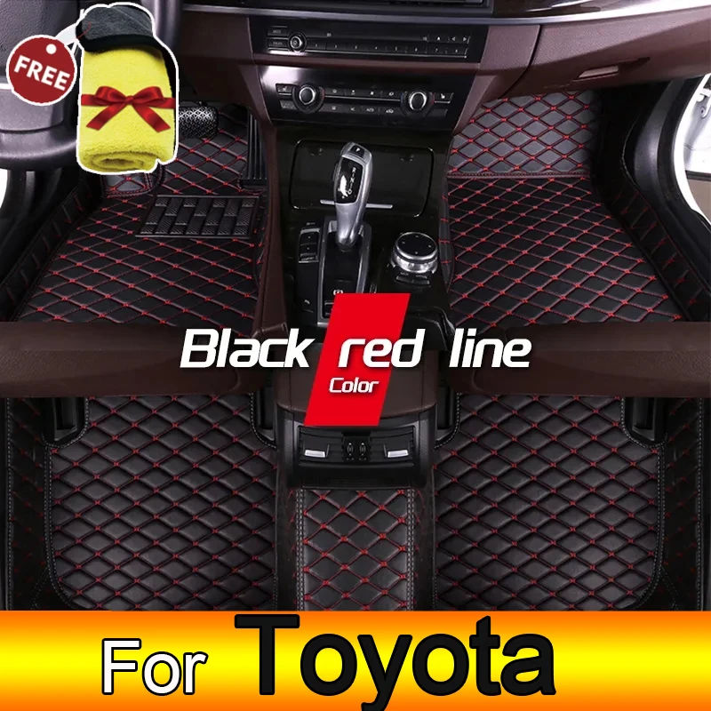 Tappetini Auto Per Toyota Yaris Auris Corolla Cross Tundra Highlander Venza Sienna Alphard Tacoma 4Runner Accessori Auto