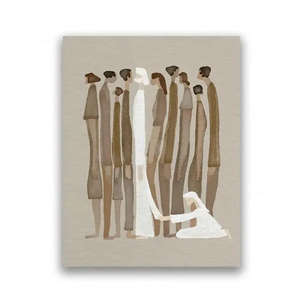 Divine Grace: Modern Christian Wall Art Canvas Print