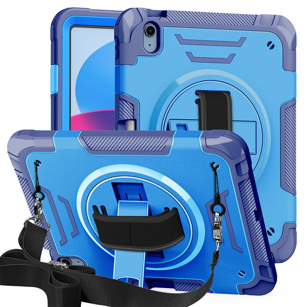 Heavy Duty Shockproof Protective Tablet Cover with Hand and Shoulder Strap