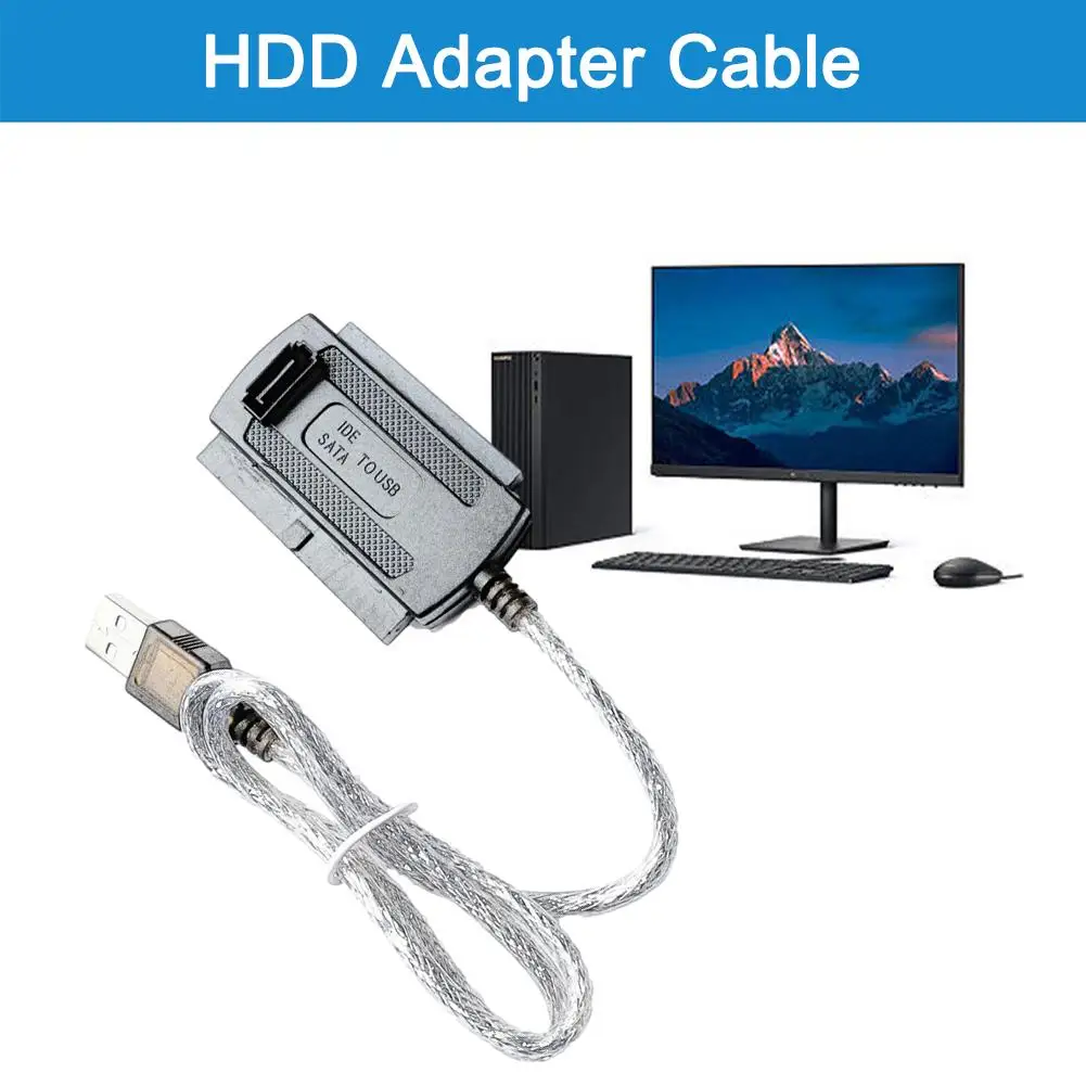 USB Interface To Connect To 2.5 And 3.5 Inch IDE And SATA Interface Hard Drives USB 2.0 To IDE SATA Adapter Cable For PC Laptop — view 5