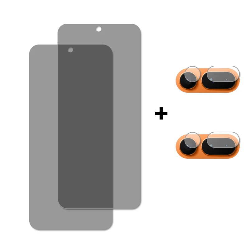 Premium Privacy Tempered Glass Screen and Camera Protector