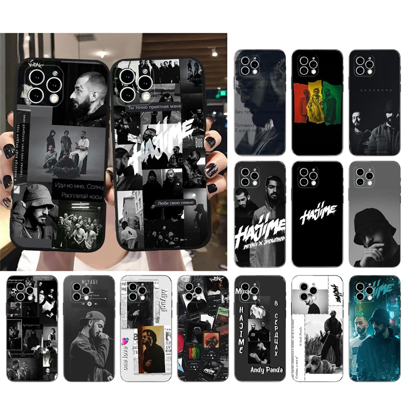 

Phone Case For iPhone 15 14 Pro Max 13 12 11 Pro Max XR 12mini 14 Plus Miyagi Andy Panda Hajime Music Case Funda