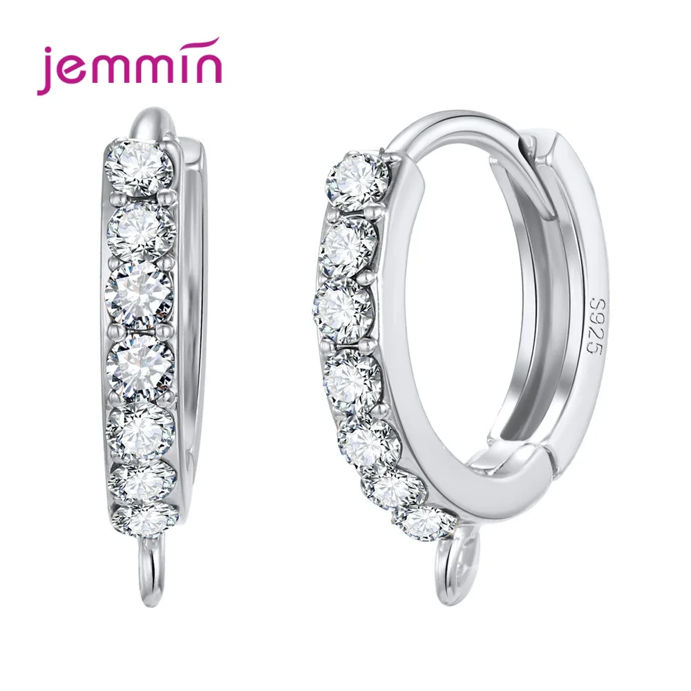 925 Silver Earring Findings High Quality Jewelry Accessories Bright Crystal Fashion Jewelry Accessories - Image 2