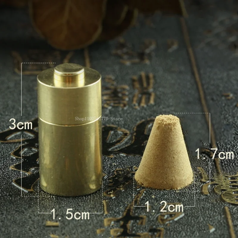 Pure Copper Tower Incense Mold Press Type Powder Incense Cone Appliance DIY Household Hand-made Tower Supplies Tools