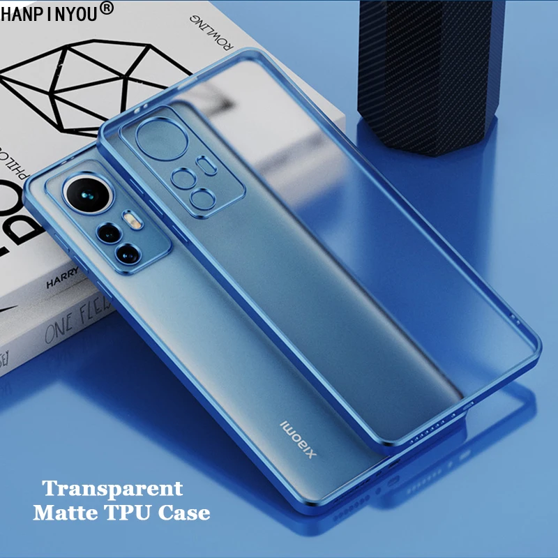 Custodia in TPU opaca trasparente con cornice placcata per Xiaomi Mi 12 12X 11 10T 10 Pro Ultra Airbag Anti-goccia Cover completa Shell_voghion.com