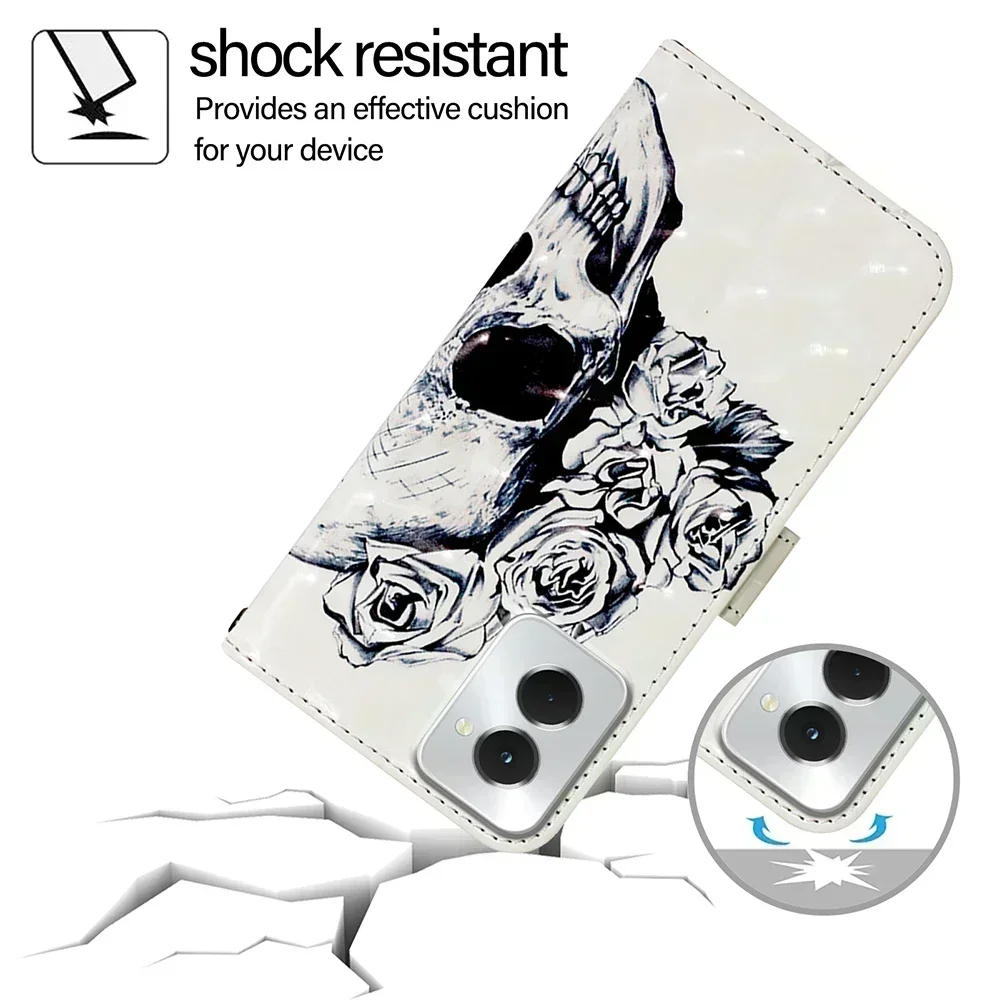 Chic Owl Flower Printed Flip Leather Wallet Phone Case